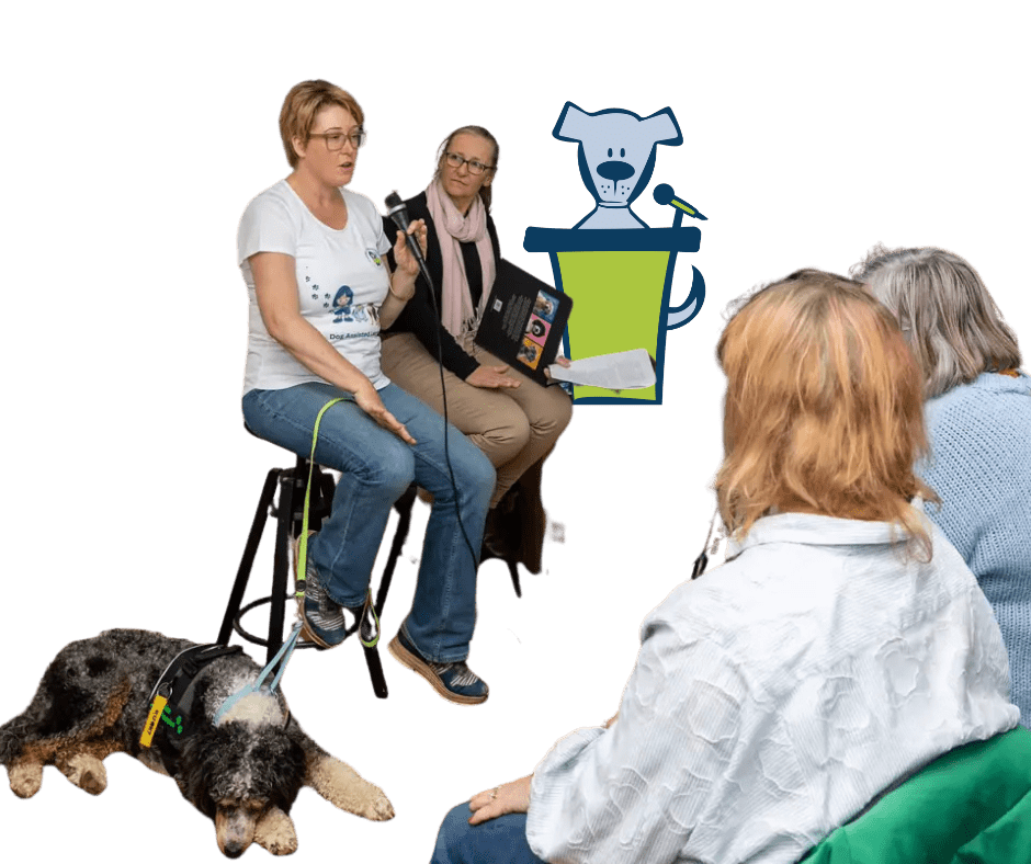 speaking events with cartoon Canine comprehension