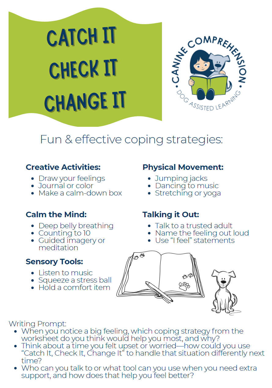 Canine Comprehension: Dog Assisted Learning Melbourne. Catch it, Check it, Change it poster