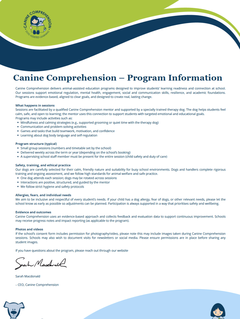 Canine Comprehension: Dog Assisted Learning Melbourne